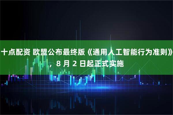 十点配资 欧盟公布最终版《通用人工智能行为准则》，8 月 2 日起正式实施